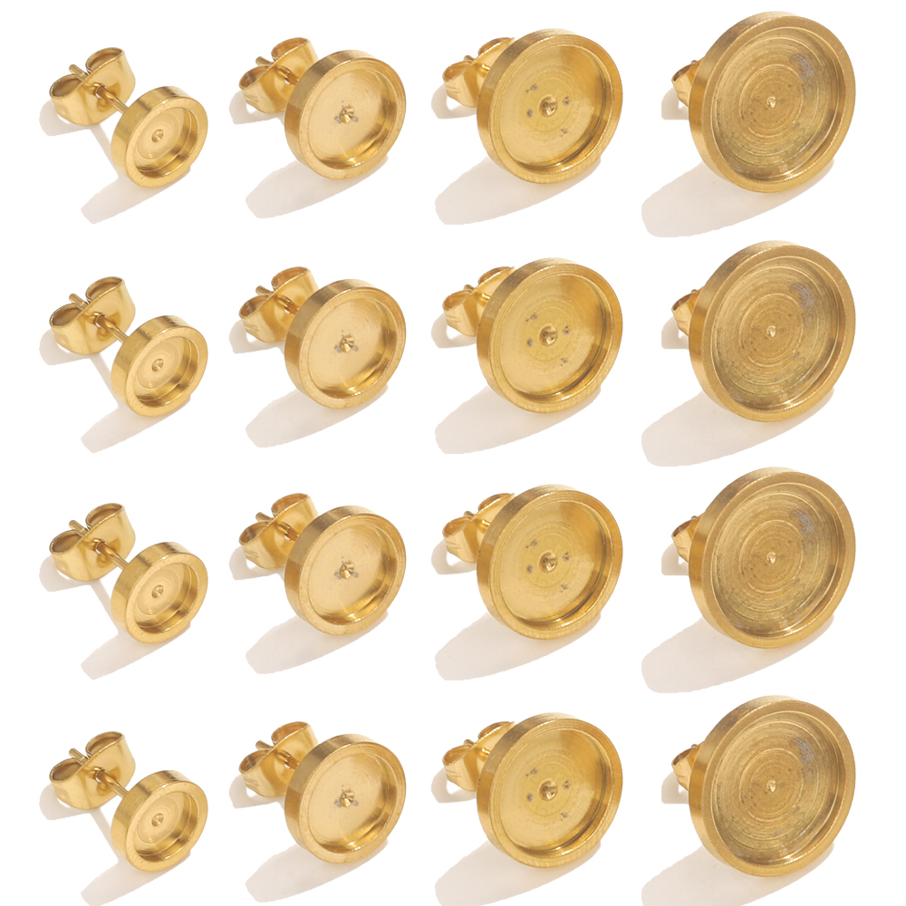 Resin Jewelry Kit - 10 sztuk ze stali nierdzewnej złoty