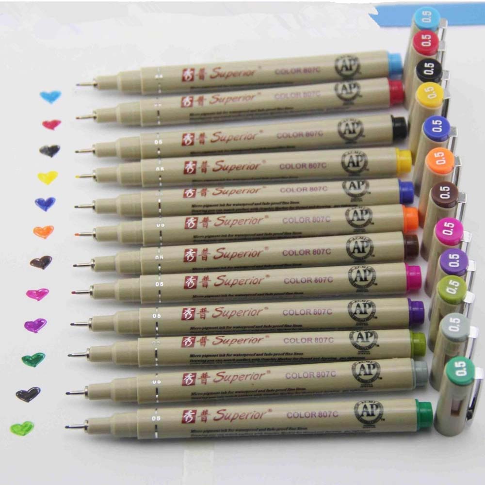 12 kolorów długopisów porowaty – Copic Marker Sketch recenzja i cena