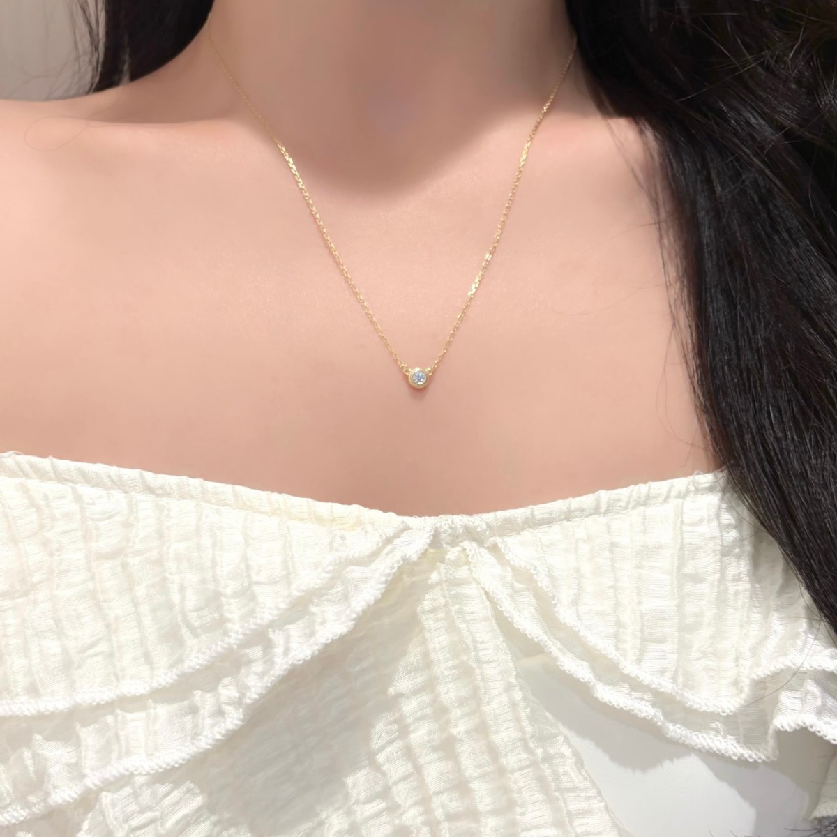 Naszyjnik z zawieszką z moissa – Bezels Set Pendant recenzja i cena