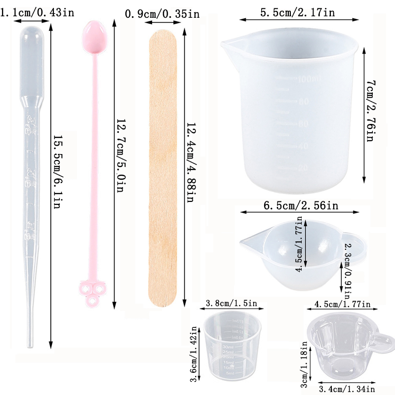 Zestaw narzędzi do żywicy epok – Mixing Cup Silicone recenzja i cena