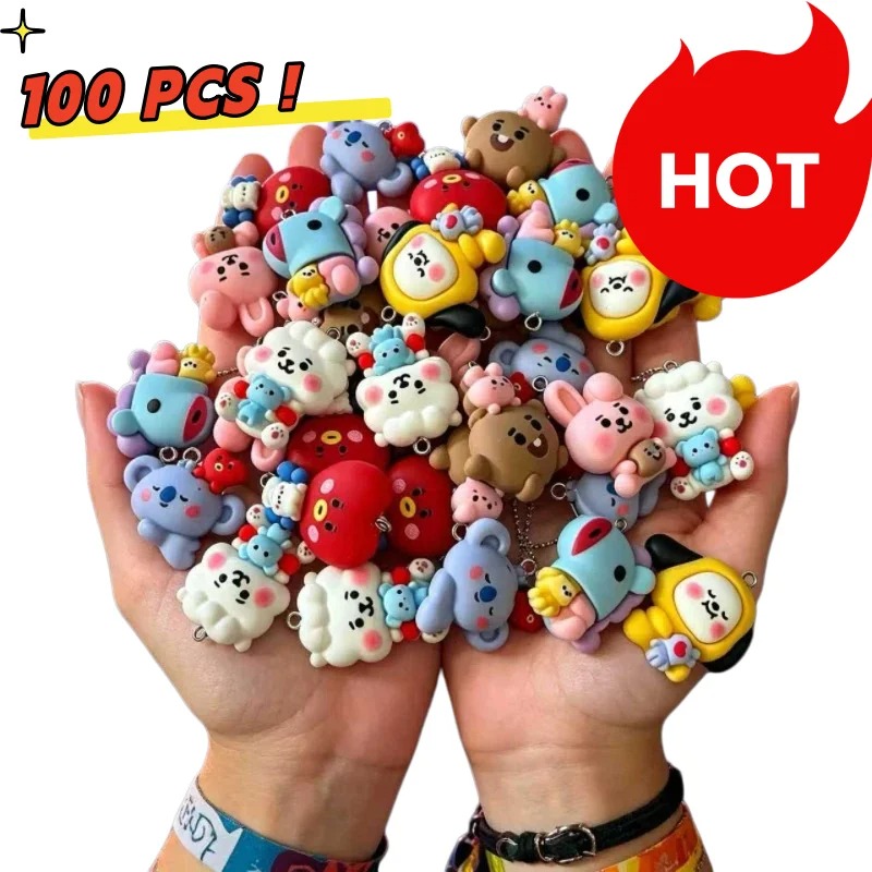7 szt. BT21 Żywiczne Charmsy z – Crafting Resin recenzja i cena